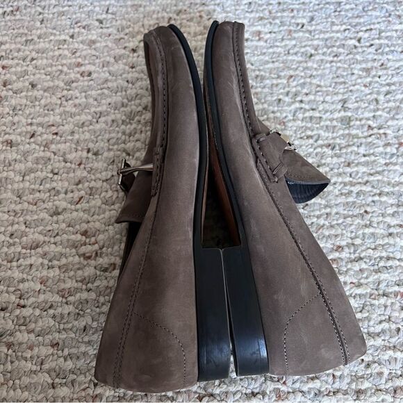 Salvatore Ferragamo men’s leather suede loafer main image 5